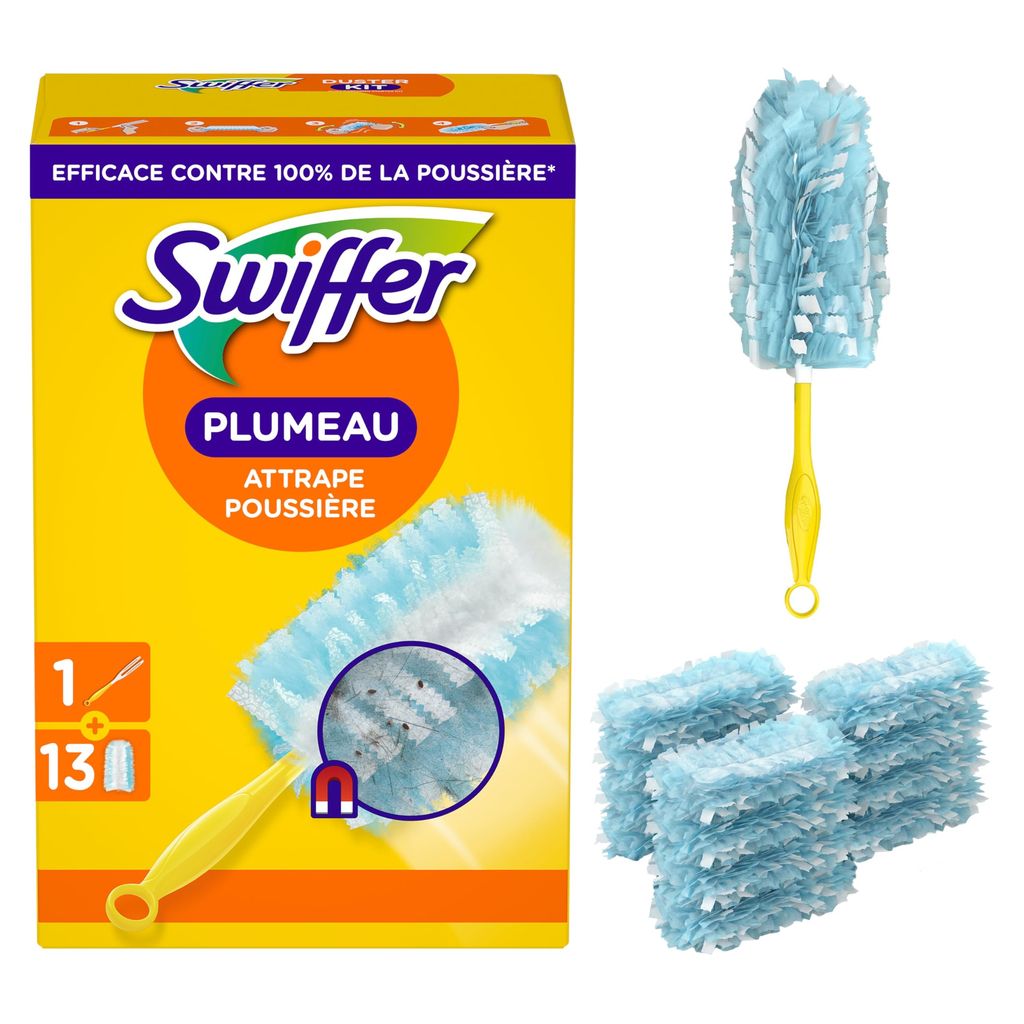 Plumeau attrape poussière Swiffer Duster + 13 Recharges