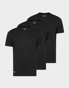 Lot de 3 T-Shirts Lacoste pour Homme - Noir, Taille S (via l'application)