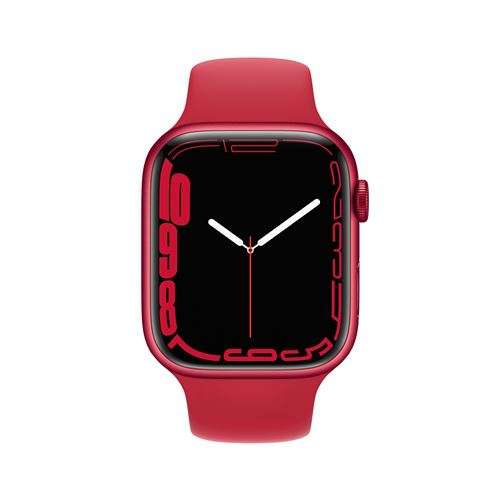 Montre Connectée Apple Watch Series 7 GPS + Cellular, boîtier Aluminium Minuit 45mm avec Bracelet Sport Minuit (Sélection de villes)