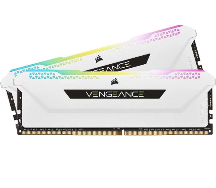 Kit Mémoire RAM CORSAIR Vengeance RGB Pro SL (CMH32GX4M2D3600C18) - 32Go (2x16Go), DDR4 DIMM,3600 MHz