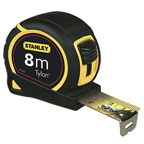 Pack Mètre Stanley Tylon 1-30-657 (8m x 25mm) + Cutter Stanley Dynagrip 0-10-425 (25 mm)