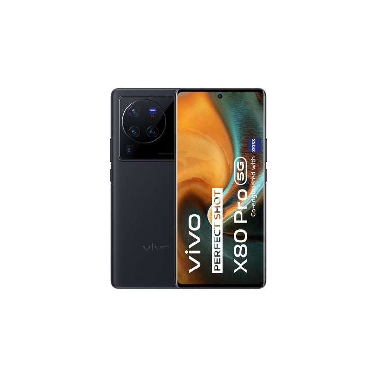 Smartphone 6.78" Vivo X80 Pro 5G - Noir, 256 Go (Vendeur tiers - Boulanger)
