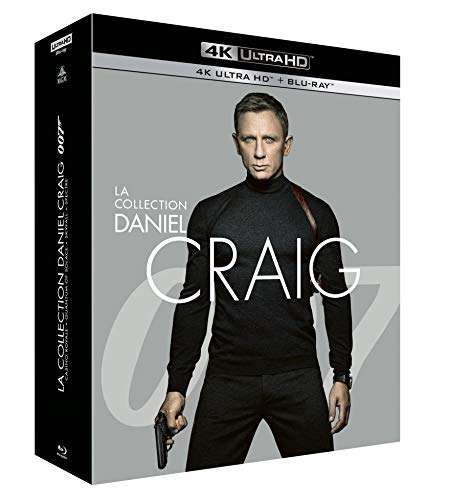 Coffret Blu-Ray 4K UHD James Bond 007 Daniel Craig collection - Casino Royale + Quantum of Solace + Skyfall + Spectre,