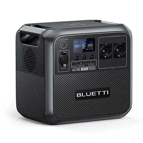 Générateur électrique portable Bluetti AC180 - 1152Wh/1800W (Vendeur Tiers)