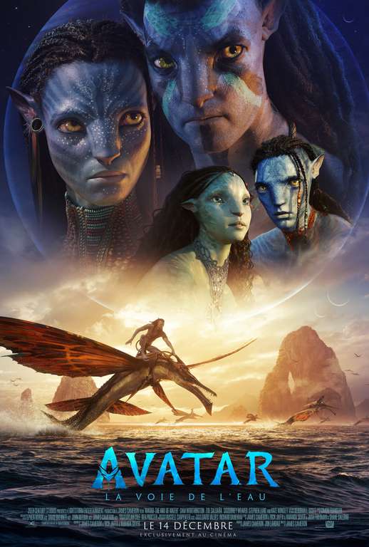 Séances de cinéma gratuites Avatar: la voie de l'eau jusqu'au 03 janvier 2023 - Cinéma Jour de Fête, Gisors (27)