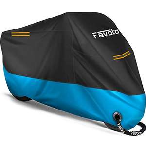 Housse de Protection Imperméable pour Moto Favoto 210D - 245x105x125cm