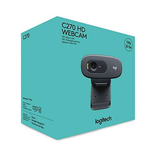 Webcam Logitech C270 HD 720p/30ips