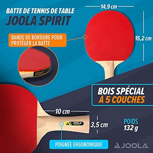 Set de tennis de table family Joola (4 raquettes, 10 balles et sac de transport)