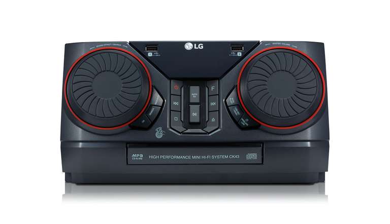 Chaîne Hi-fi Mini LG XBOOM - 300W, Noir, Bluetooth, USB Dual, Caisson de Basse, TV Sound Sync, MP3, Radio FM, Reproductor CD, Auto DJ, AUX