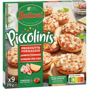 Boîte de 9 mini-pizzas surgelées Buitoni Piccolinis (via 0.7€ sur la carte)