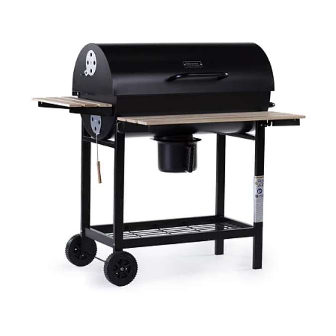 Barbecue à charbon de bois King - 95 x 63 x 105 cm, Noir (Vendeur tiers)