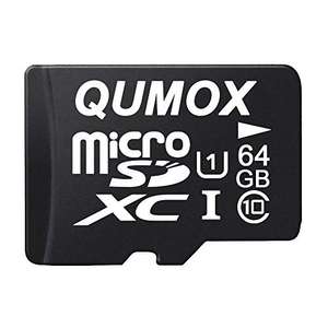 Carte MicroSD SDXC QUMOX - 64Go, Classe 10 (Vendeur Tiers)