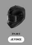 Casque moto intégral Sena Outride avec intercom intégré - Noir Mat, tailles L au XL