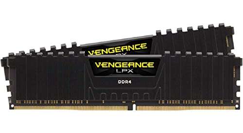 Kit mémoire RAM Corsair Vengeance LPX - 16 Go (2 x 8 Go) DDR4, 3200 MHz, C16, XMP 2.0 (CMK16GX4M2B3200C16)