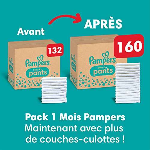 Paquet de 160 couches Pampers Baby Dry Pants - Taille 5 (12/17kg)