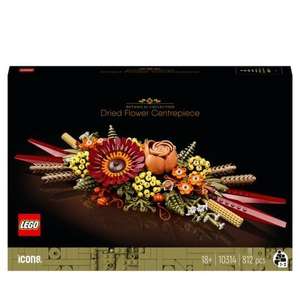 Lego Icons 10314 : Le Centre de Table Fleurs Séchées (Via 12,25€ sur la carte fidélité Carrefour)