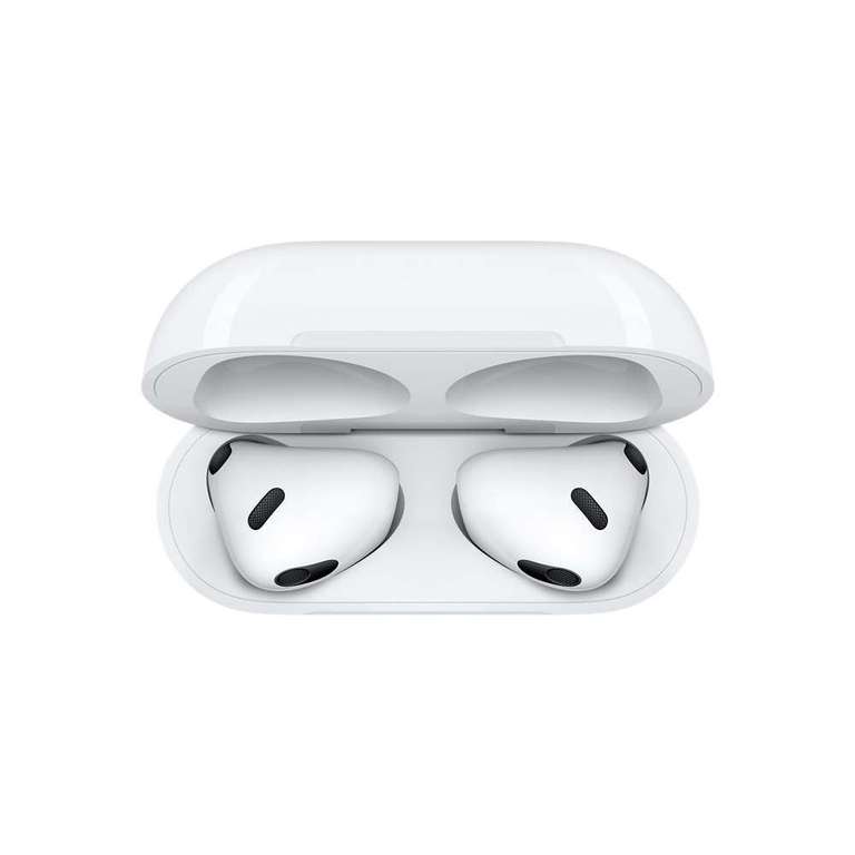 Ecouteurs sans-fil Apple AirPods 3 (2022) avec boîtier de charge Magsafe (via 64€ sur la carte) - Drives Participants