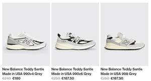 Chaussures Teddy Santis x New Balance Grey Pack, Tailles du 40 au 44 (tres-bien.com)