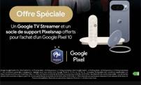 [Clients Orange et Sosh] Smartphone Google Pixel 10 - 128 Go (Via 50€ d'ODR + 100€ de Bonus Reprise) + Google TV Streamer + socle Pixelsnap