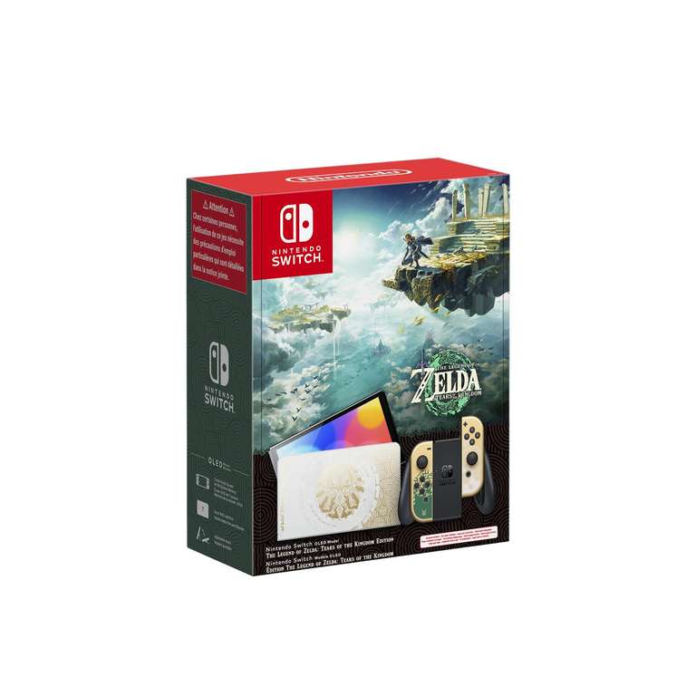 Console Nintendo Switch oled édition Zelda Tears of the Kingdom (via 54€ sur carte fidélité) - Drive participants
