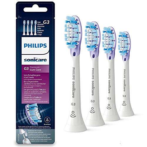Pack de 4 têtes de brosse à dents Philips Sonicare HX9054/17 Premium Gum Care - blanc