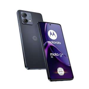 Smartphone 6,5" Motorola Moto G84 5G 12/256 GB Midnight Blue avec coque de protection + adaptateur de voiture