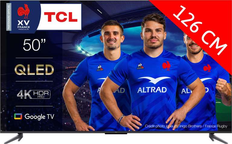 TV 50" TCL 50QLED770 (2023) - QLED, 4K UHD, HDR10+, Dolby Atmos (Via ODR de 100€)