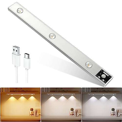 Reglette LED Cuisine Sous Meuble Rechargeable USB, Lumière