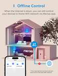 Lampe de chevet Meross, LED, Connectée WiFi, Compatible avec Apple Home, Alexa, Google Home et SmartThings, Dimmable RGB, Blanc Chaud /Froid