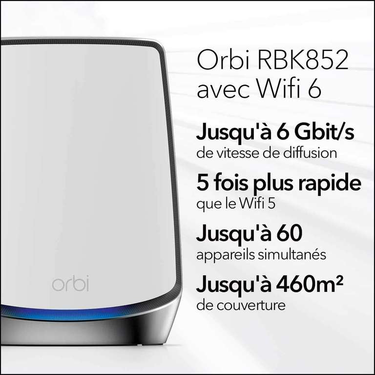 Netgear Orbi RBK852 - Routeur WiFi Mesh - La boutique d'Eric