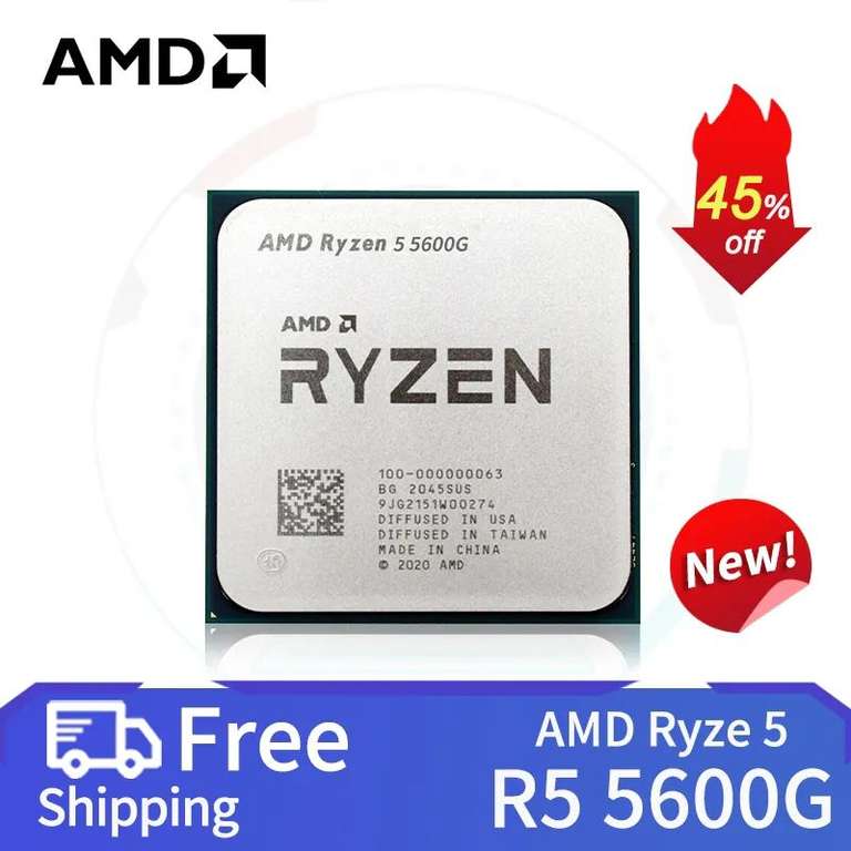 Processeur AMD Ryzen 5 5600G - Socket AM4, 3.9Ghz