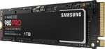 SSD interne M.2 NVMe 4.0 Samsung 980 PRO (MZ-V8P1T0BW) - 1 To, TLC 3D, DRAM, Jusqu'à 7000-5000 Mo/s (+ 4.75€ en RP - Boulanger)