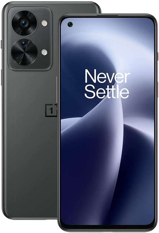 Smartphone 6.43" OnePlus Nord 2T 5G - FHD+ AMOLED 90 Hz, Dimensity 1300, RAM 8 Go, 128 Go, Charge 80W, 50+8+2 MP (Gris ou Vert)