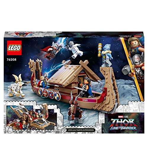 Jeu de construction Lego Marvel (76208) - Le drakkar de Thor (Via coupon)