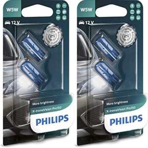 Lot de 4 ampoules W5W 12V Philips X-tremeVision Pro150