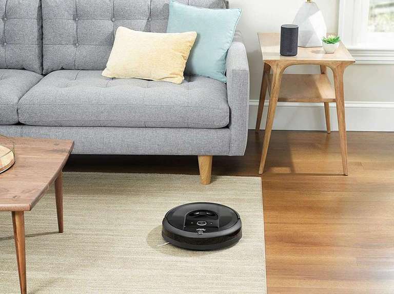 Aspirateur Robot connecté irobot Roomba i7+ + système d'autovidage Clean Base (Via retrait magasin)