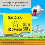 Carte mémoire microSDXC SanDisk Nintendo Switch UHS-I - 256 Go