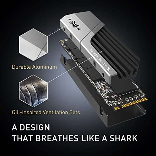 SSD interne M.2 NVMe Silicon Power XS70 (‎‎SP01KGBP44XS7005) - 1 To, Dissipateur inclus, Compatible PS5
