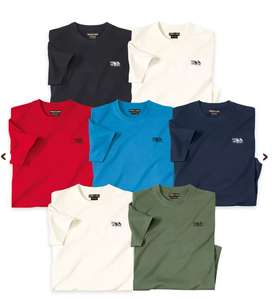 Lot de 7 Tee-Shirts Homme Atlas - Plusieurs tailles et coloris disponibles