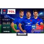 TV 4K 55" QLED TCL 55C735 2022 - Google TV, 4x HDMI 2.1 144Hz (via ODR 50€)