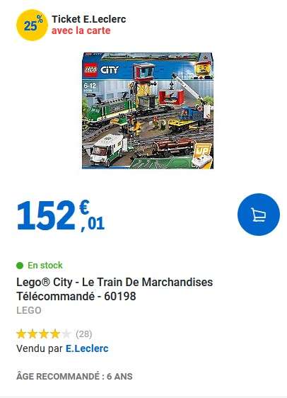 25% cagnottés sur une sélection de LEGO - Ex: Lego Friends - Centre équestre Friends 41683 (Via 12.74€ sur Carte Fidélité)