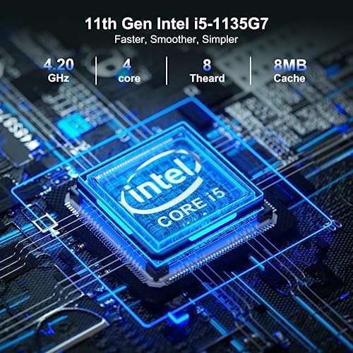 [Prime] Mini PC Intel NUC 11 NUC11PAHi5 - Core i5-1135G7, Graphiques Intel Iris XE 28 W, WiFi 6 | Bluetooth 5.2 (sans RAM & SSD)
