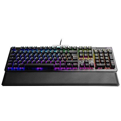 Clavier gaming mécanique filaire EVGA Z15 RGB - Hot Swappable, Kailh Speed Silver Switches (Linear)