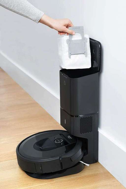 Aspirateur Robot connecté irobot Roomba i7+ + système d'autovidage Clean Base (Via retrait magasin)