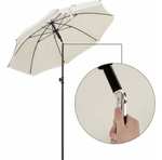 Parasol inclinable + protection Songmics - 160cm, Anti UV UPF 50+ , Beige (via coupon)