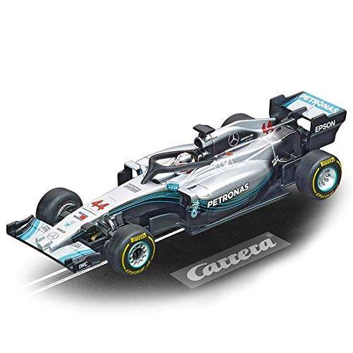Circuit de course Carrera GO!!! Speed Grip - 2 x voiture miniature Mercedes et Ferrari & 2 x manette bouton Turbo