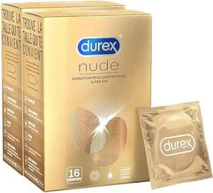 Lot de 32 Préservatifs Durex Nude - Sensation peau contre peau (2x16 unités)