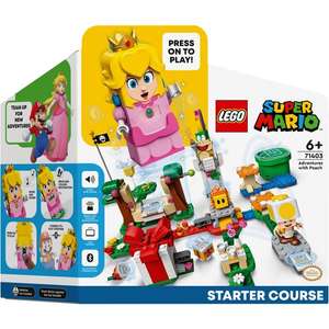 Pack de démarrage Lego Super Mario Peach 71403 + Ensemble d'extension La Maison Cadeau de Yoshi 71406 (Retrait en sélection de magasins)