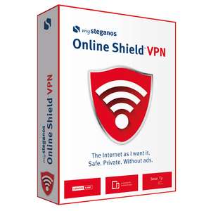 1 an gratuit à la version complète de Steganos VPN Online Shield pour Windows, Mac, Android & iOS (Dématérialisé)
