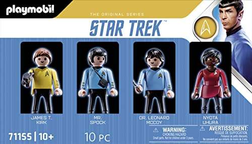 Playmobil 71155 Equipe Star Trek, Le Capitaine Kirk, Spock, Uhura et McCoy